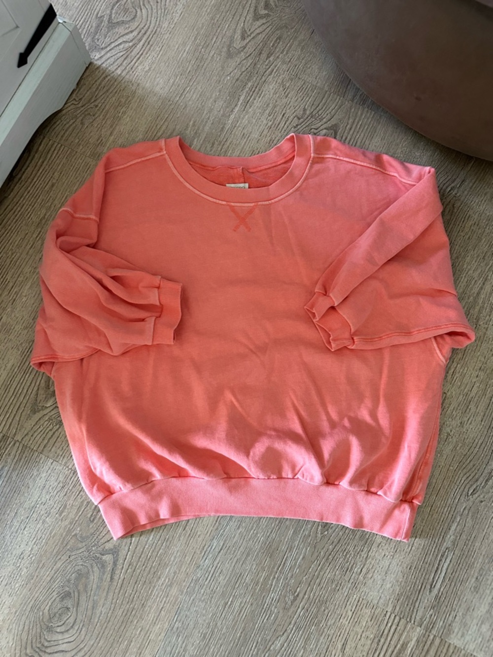 Pilcro Coral Short-Sleeve Crewneck Sweater
